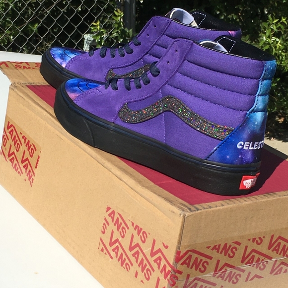 💥SOLD💥VANS SK8-Hi "Celestial Royalty" Cosmic Galaxy Sz 7 - Picture 7 of 16